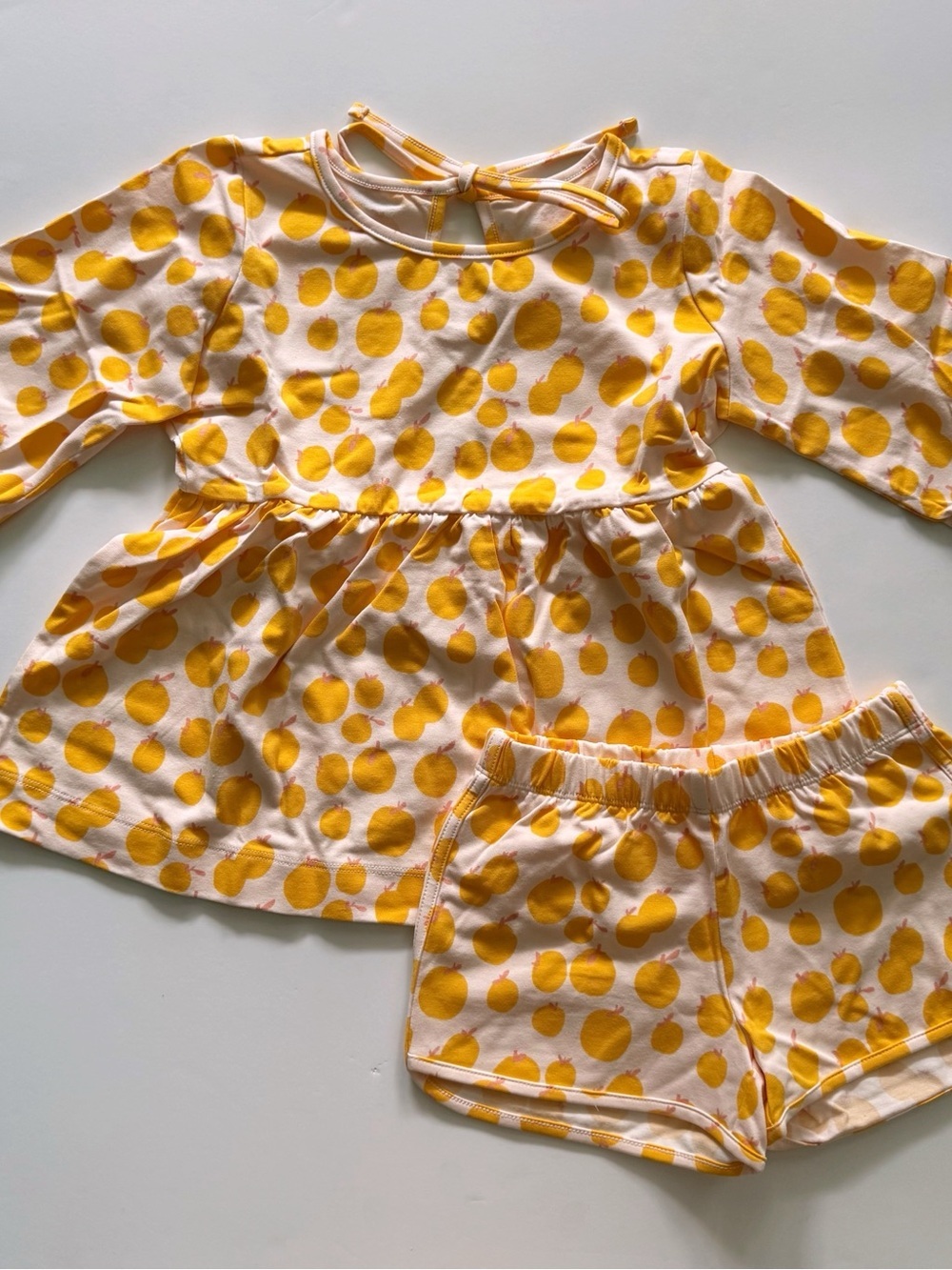 Alice and Ames Girl The Bloom Set in Sweet Citrus 4T 5T 6 years 7 years